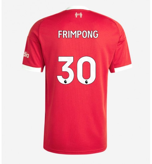 Moške Nogometnih dresov Liverpool Jeremie Frimpong #30 Domači 2025-26 Kratki rokavi Moške Nogometnih dresov Liverpool Jeremie Frimpong #30 Domači 2025-26 Kratki rokavi